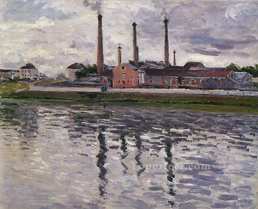 Factories at Argenteuil seascape Gustave Caillebotte Oil Paintings